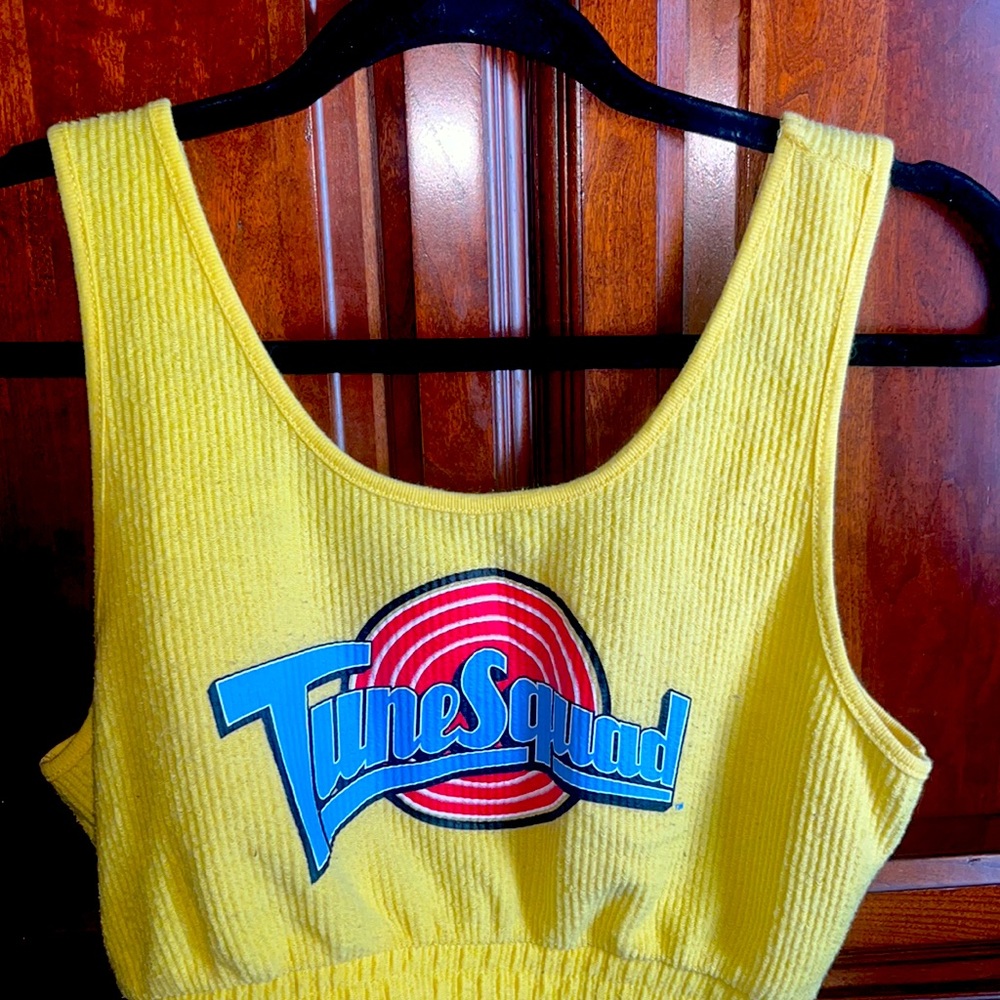Yellow crop top/ Tube Squad